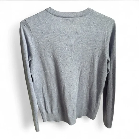 Loft Lavender Cotton Cardigan, Medium NWT - Picture 2 of 5